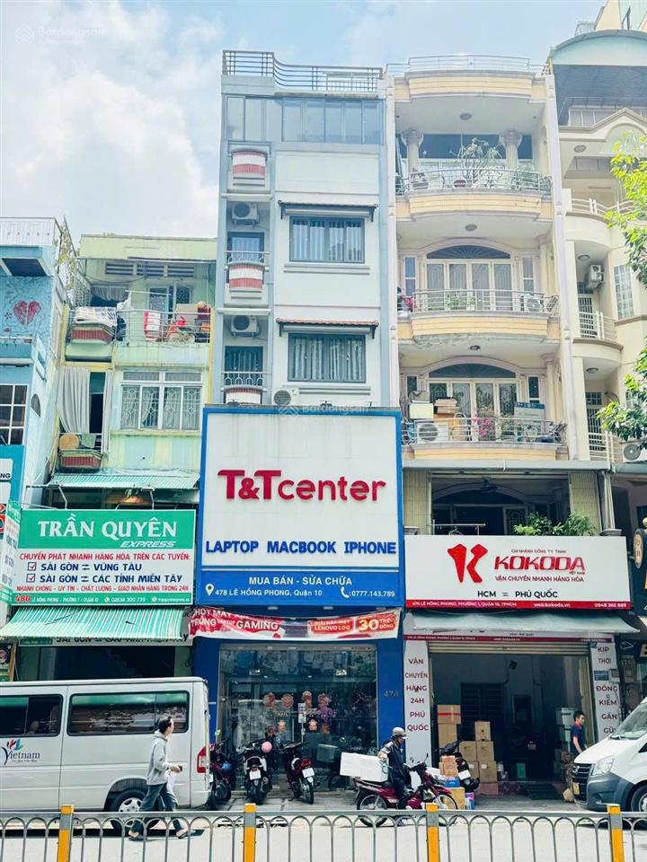 Bán nhà mặt tiền 478 lê hồng phong p.1 q.10