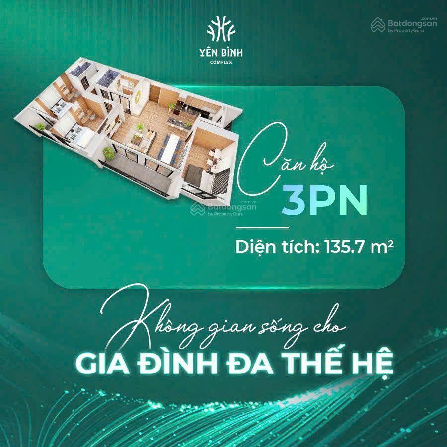 Nhận booking căn hộ chung cư tại kđt yên bình thái nguyên, từ 24 triệu / m2, 70 m2