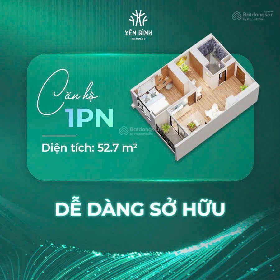 Nhận booking căn hộ chung cư tại kđt yên bình thái nguyên, từ 24 triệu / m2, 70 m2