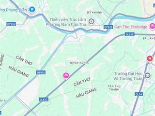Bán đất mặt tiền nguyễn văn cừ  gần du lịch ông đề  thành phố cần thơ