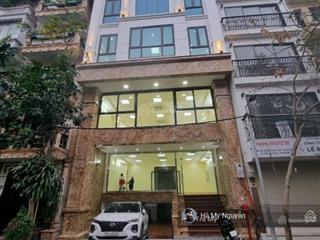 Tòa nhà full kính phố dương khuê  cầu giấy 80m2  8 tầng, có hầm, mặt tiền 8m, 64tr/th