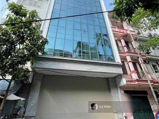 Cho thuê tòa nhà nguyễn thị thập  hoàng đạo thúy 90m2 7 tầng thang máy, mt 8m, 4 làn xe, 55tr/th