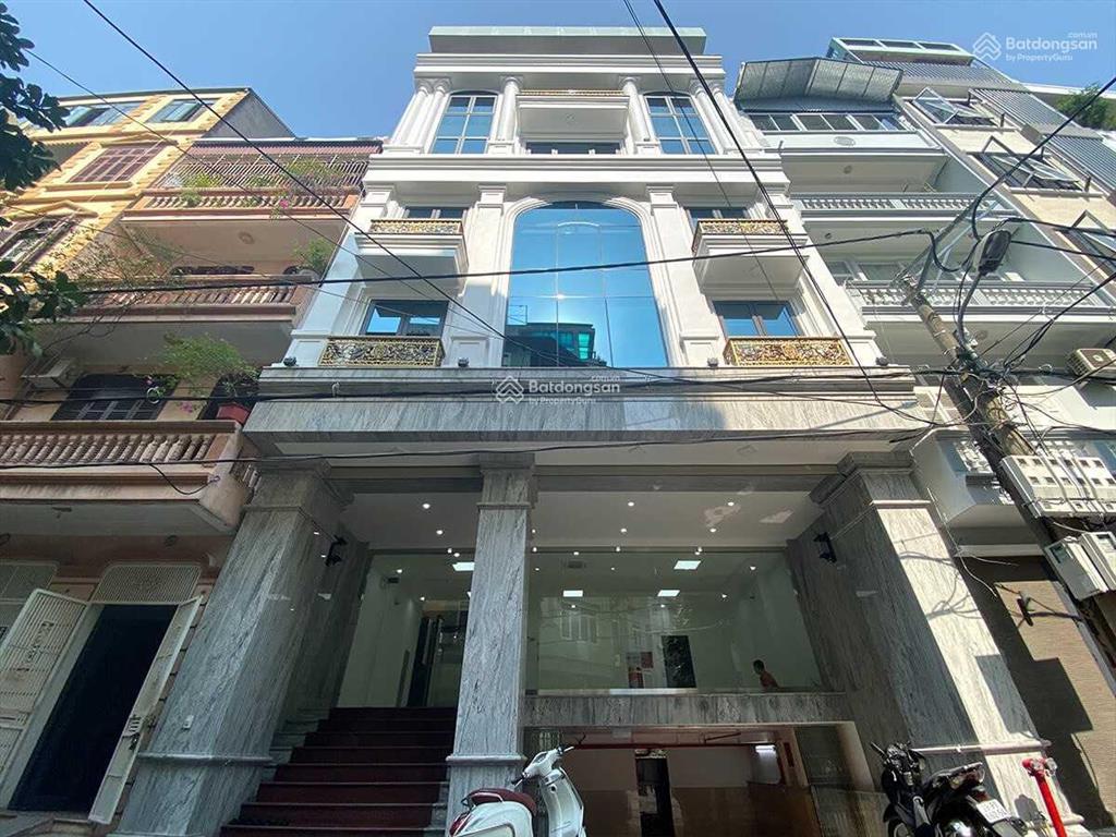 Cho thuê nhà mặt phố lê trực ngay ngã tư trần phú  80m2 6 tầng thang máy, nhà mới toanh, 58tr/th