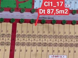 Chủ gửi lô cl117 giãn dân cẩm xá , phường mỹ hào tỉnh hưng yên dt 87,5m2 mặt tiền 5m