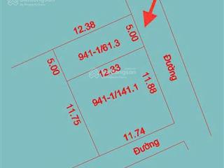 Bán đất sổ đỏ tại thôn ao, minh hải, văn lâm, hưng yên  dt 61.3m  đất ở lâu dài,
