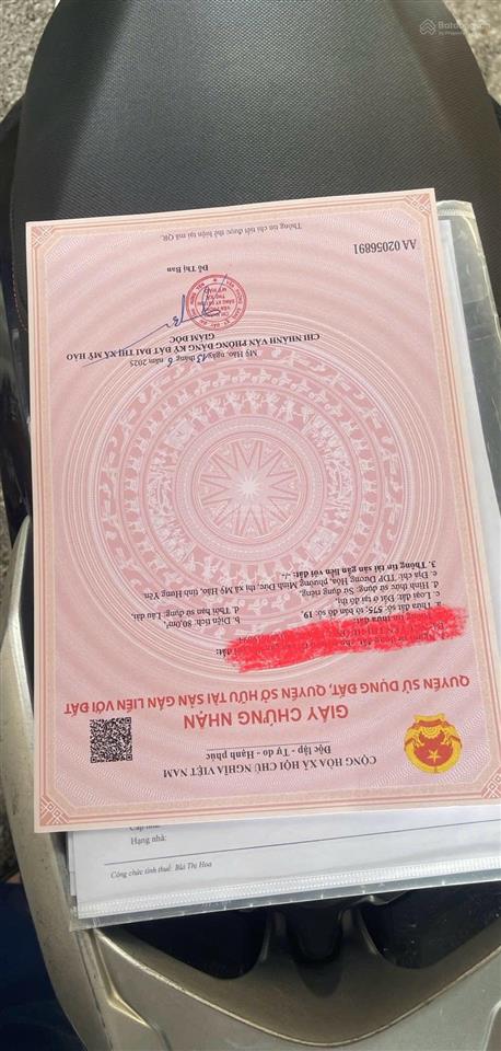 Chủ gửi bán lô đất tại tổ dân phố dương hòa phường minh đức thị xã mỹ hào, diện tích 80 m2