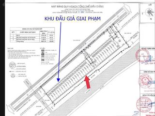 Chủ gửi lô đấu giá xã giai phạm, huyện yên mỹ cũ.
diện tích 117m2. giá bán 53.8tr/m2