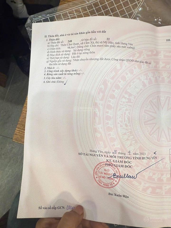 Siêu hiếm lô đất vàng
tại tdp cẩm quan phường mỹ hào tỉnh hưng yên kinh doanh buôn bán