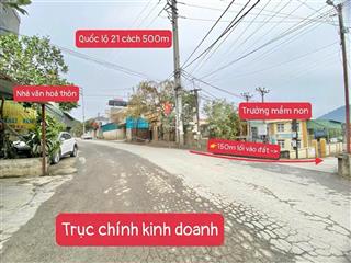 Cắt lỗ 200 triệu. bán gấp mảnh đất 125m2 ngay trụ chính cạnh ql21a và trường đh quốc gia chỉ 25tr/m