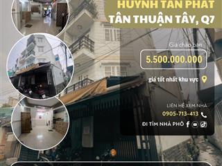 Căn góc 4 tầng huỳnh tấn phát, dưới kinh doanh buôn bán, trên cho thuê phòng, thu nhập ổn định