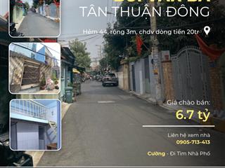 Bán nhà riêng tại bùi văn ba, 6,7 tỷ, 72m2, 11pn + 11wc + 3 tầng, giá ưu đãi