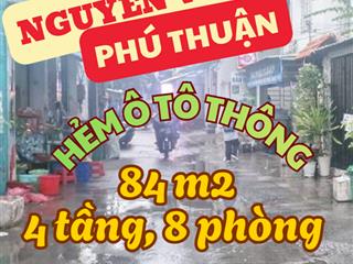 Nhà 4 tầng để ờ có dòng tiền, hẻm ôtô, gần phố  sổ đỏ sẵn  chỉ 9.x tỷ.