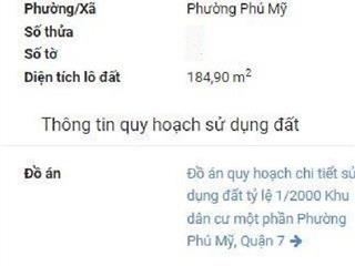 Đất nền bán gấp tại phú mỹ, 6,49 tỷ, 183m2, mặt tiền 7m