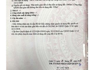 Chính chủ bản đất tại thạnh lộc 31, thạnh lộc.  0904 668 ***