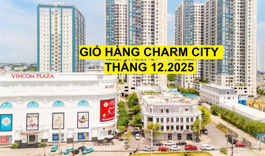 Giỏ hàng charm city tháng 01.2026 vào ở ngay sẵn sổ hồng.