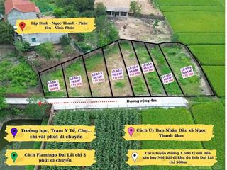 Mở bán phân lô mới f0 ngọc thanh  vĩnh phúc.
giá từ 699tr/lô(sẵn sổ  bao sang sổ mới)
