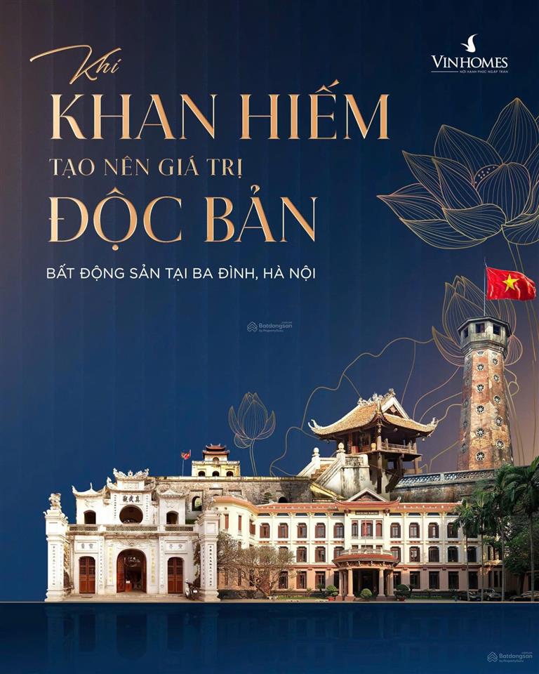Suất đặc biệt! căn góc 2 mặt tiền  vinhome giảng võ  đối diện tòa tháp văn phòng và trường học