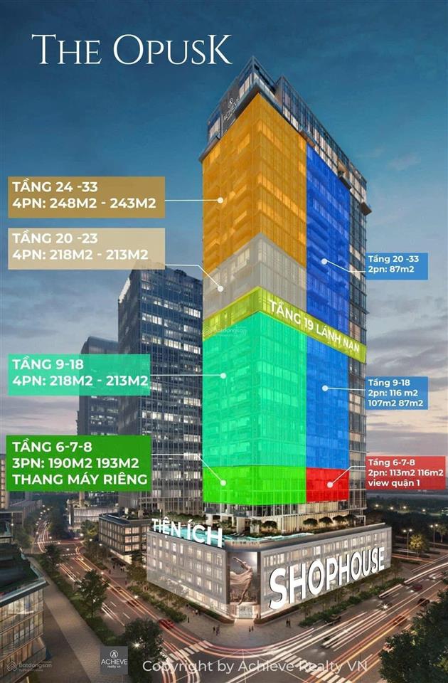 Cắt lỗ! duy nhất 4 phòng ngủ  opusk view sông liền kề! giá cực tốt chỉ 69 tỷ