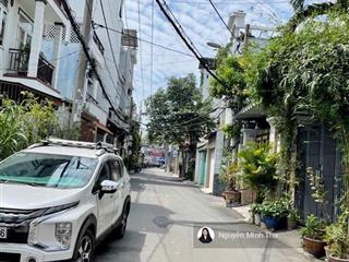 Nhà 3 tầng lê văn thọ  ngay chợ hạnh thông tây  hẻm xe tải  80m2  ngang 5m  4 ngủ