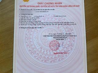 Đất phường tân đông hiệp dĩ an tphcm mới,giáp đường lê hồng phong ,giá 28 tỷ  0975 339 ***