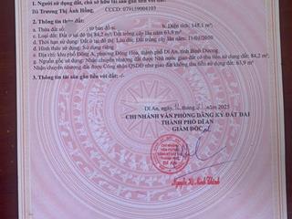 Cc bán đất đẹp dt 6mx25m đông hòa, dĩ an gần làng đại học thủ đức, shr, giá cực tốt,  0975 339 ***