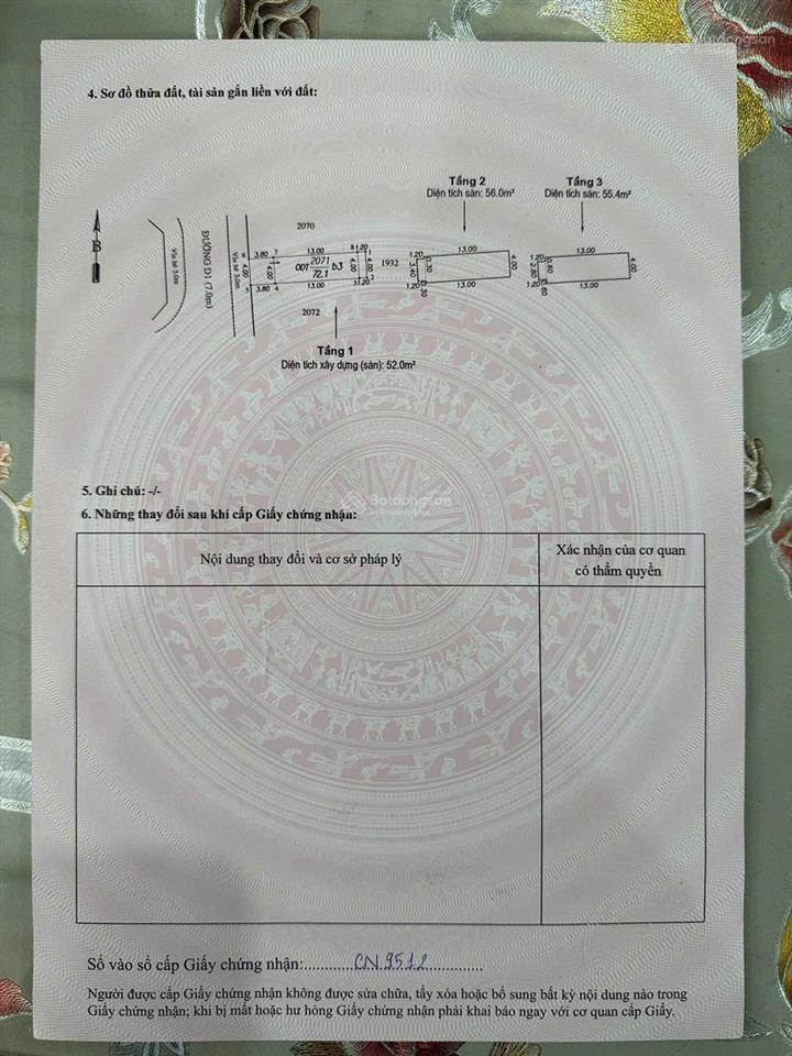 Nhà 2 lầu 1 tum, đang hoàn thiện kdc đông hưng, p. dĩ an đã hoàn công giá 6.8 tỷ có tl, có ht vay