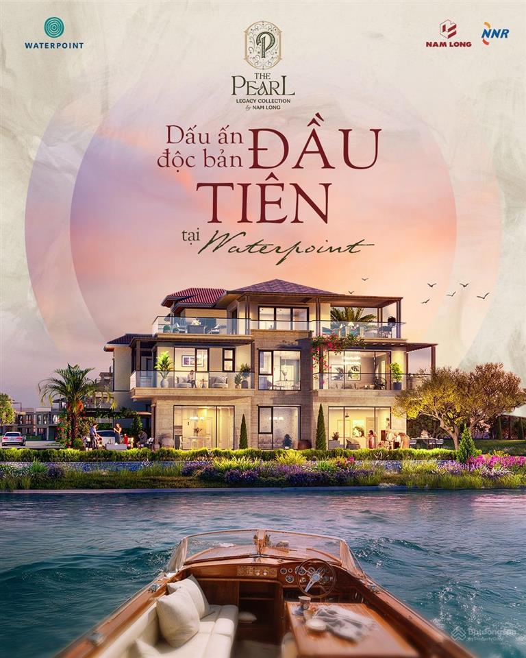 Bán căn đơn lập 300m2 waterpoint phía sau kênh đào chỉ cách sông vàm cỏ 700m