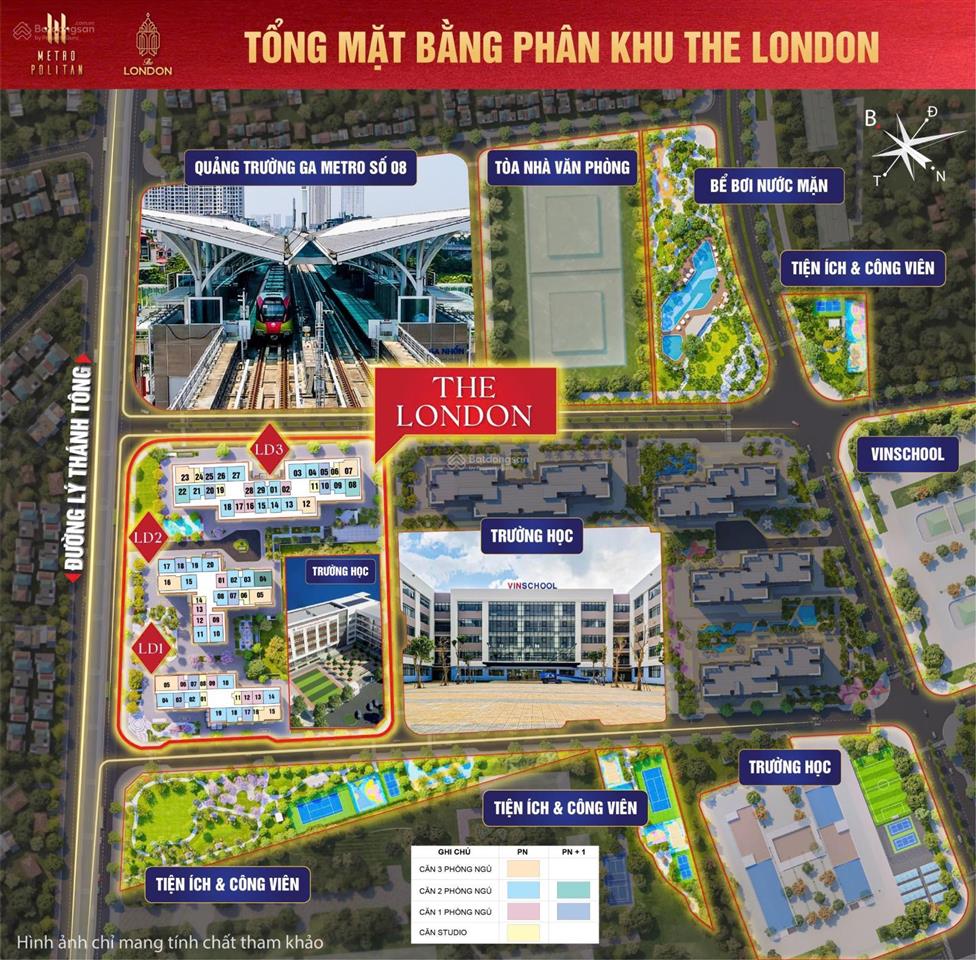 Chính chủ bán căn 2pn ban công rộng view hồ san hô và công viên giá 4 tỷ tại the london oceanpark 1