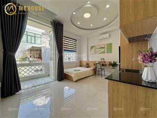 Căn hộ ban công mới xây full nội thất chu văn an bình thạnh gần chợ bà chiểu hàng xanh 0357 812 ***