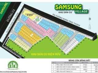 Bán lô đất samsung village đường bưng ông thoàn 52.5m2 giá 3,25 tỷ