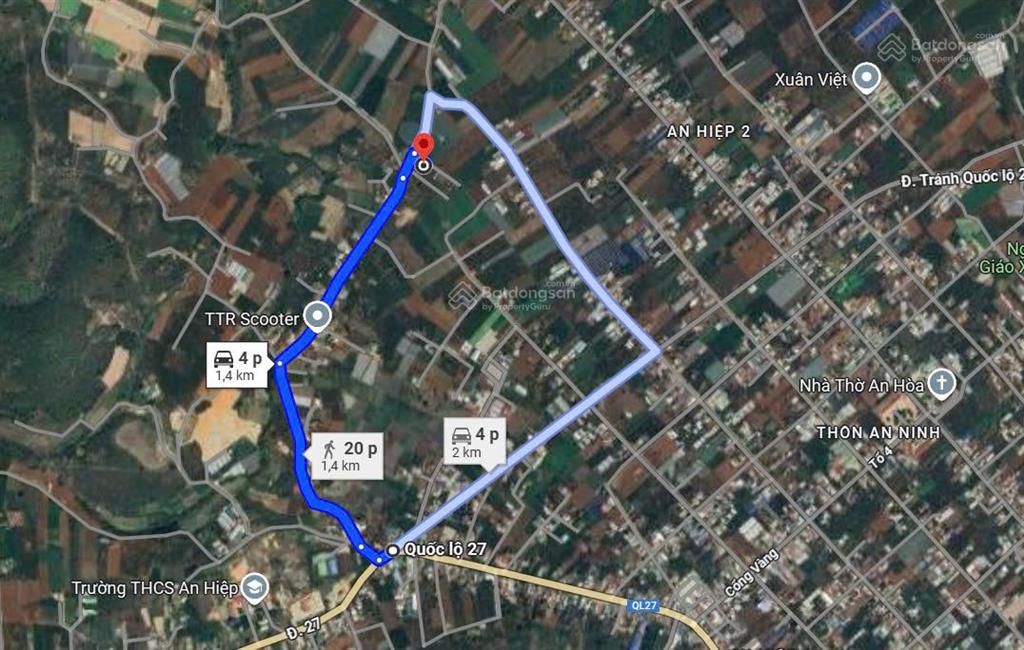 Bán đất xã liên hiệp gần cao tốc dầu giây liên khương giá 1,2 tỉ, diện tích 105m2