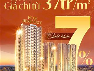Quỹ căn đẹp tòa rose residence (hoàng huy commerce giai đoạn 2). giá cđt. tặng 2 chỉ vàng, ck 7%