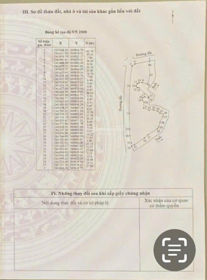 Bán lô đất dt 8.224 m2 xã trung khánh vĩnh (khánh trung), bám đường tới 80m