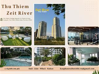 Phan hoàng tân chuyên zeit river bán căn 1pn đang sẵn hđ thuê  tầng cao  view pháo hoa