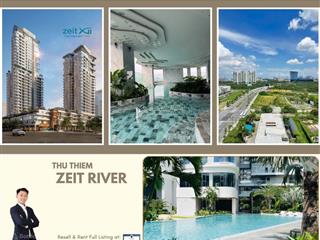 Phan hoàng tân cho thuê 2pn góc tại zeit river view vườn treo  full nội thất mới 100%, vào ở ngay