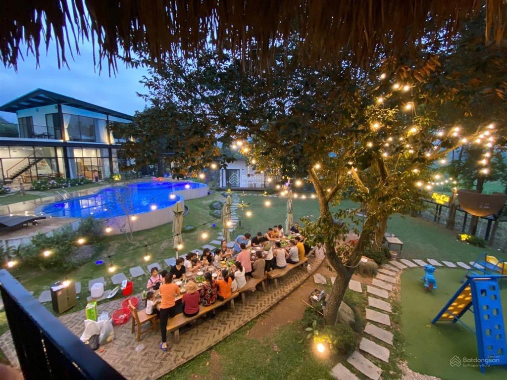 Bán villa tại vân hoà  ba vì  hà nội  2150m2  hồ bơi  khuôn viên đẹp  thiết kế hiện đại