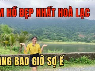 Bán đất 1014m view hồ cố đụng, hòa lạc, mặt tiền 20,6m  siêu nghỉ dưỡng  sổ đỏ 3 ô tô cực đẹp