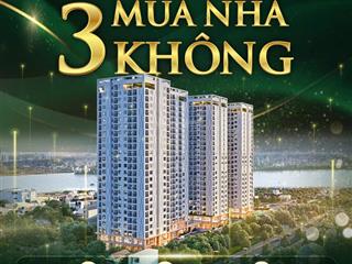 Thanh toán 10% (180 triệu) sở hữu căn hộ 2pn view sông, mặt tiền quốc lộ 13.
