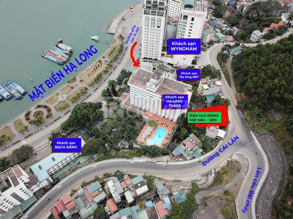 Bán 610m² đất vàng xây ks, mặt đường trung tâm bãi cháy, hạ long ngay sát ks 5 sao. giá 36 tỷ