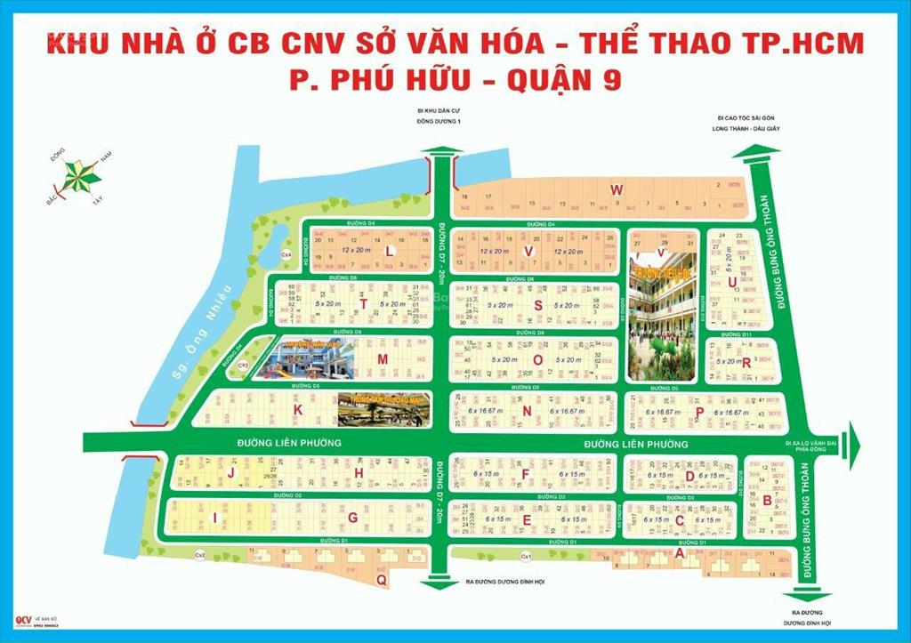 Đất nền biệt thự 240m2 thuộc dự án sở văn hóa, quận 9 bán nhanh giá tốt nhất khu vực chỉ 60tr/m2