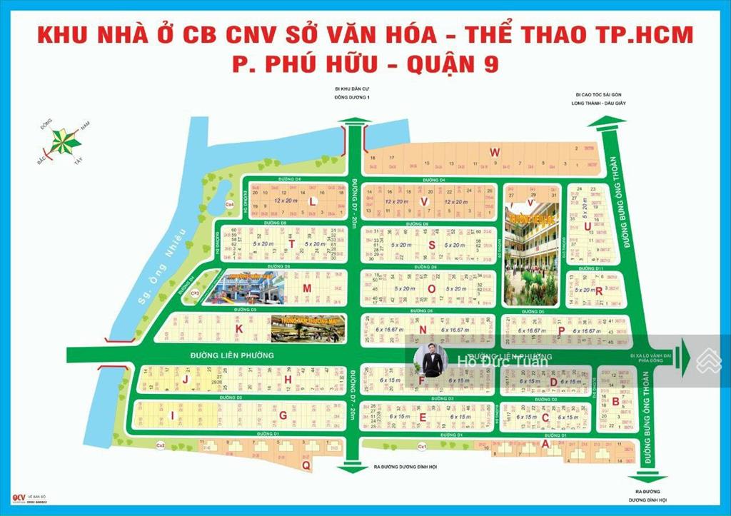 Chính chủ gửi bán lô đất 90m2 thuộc dự án sở văn hóa, phú hữu, tp. thủ đức  0903 838 ***