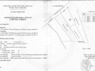 Bán đất tại thị trấn đất đỏ 2432m2, mặt tiền 27,82m, pháp lý đầy đủ