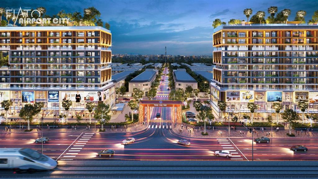 Shophouse fiato airport city tiếp giáp mặt tiền 500m đại lộ tôn đức thắng