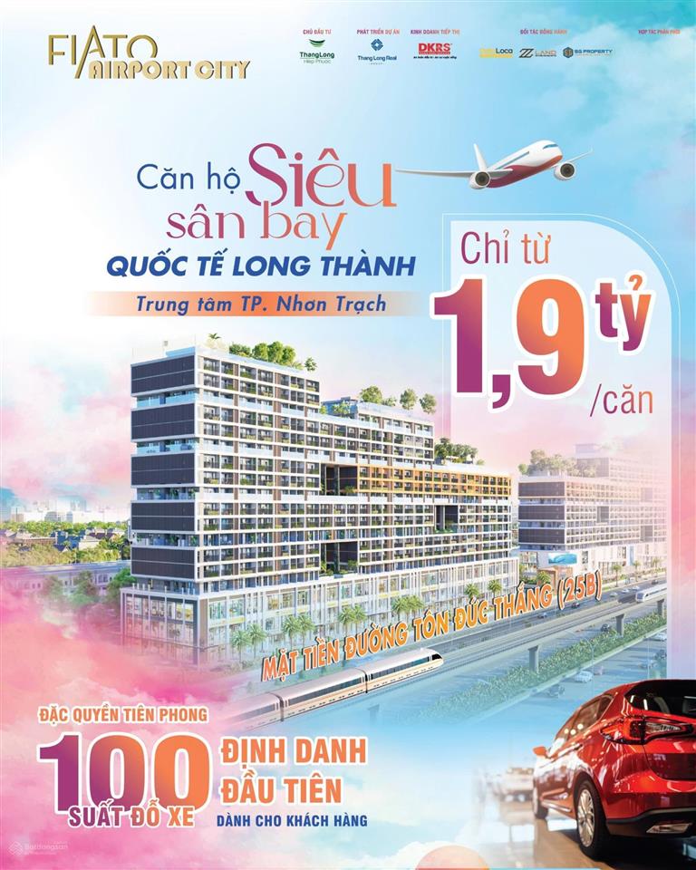 Mở bán căn hộ mặt tiền 25b  kết nối trực tiếp sân bay long thành  mua trực tiếp cđt  0906 836 ***