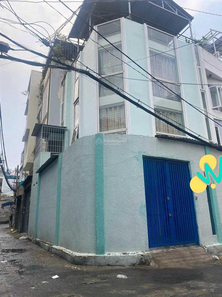 Cho thuê nhà góc 2mt hẻm, đường ô tô, phan văn trị, 8*10m, 3 tầng, giá 16 triệu/th