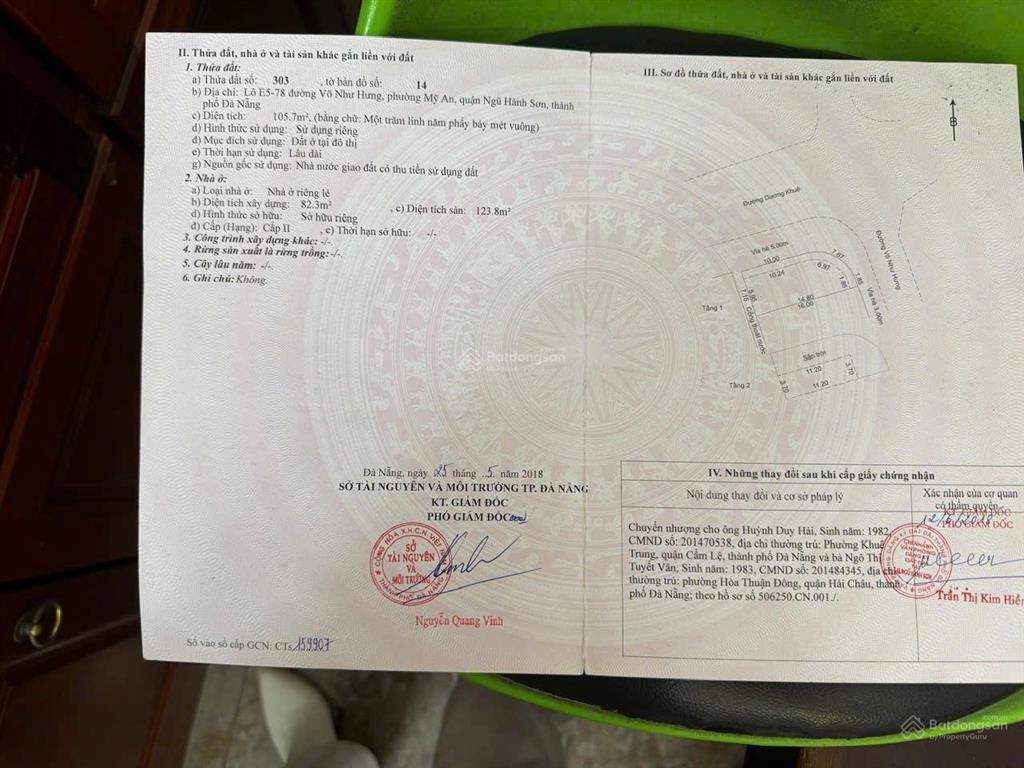 Lô góc khu mỹ an  sát chương dương  gần chỗ bắn pháo hoa quốc tế