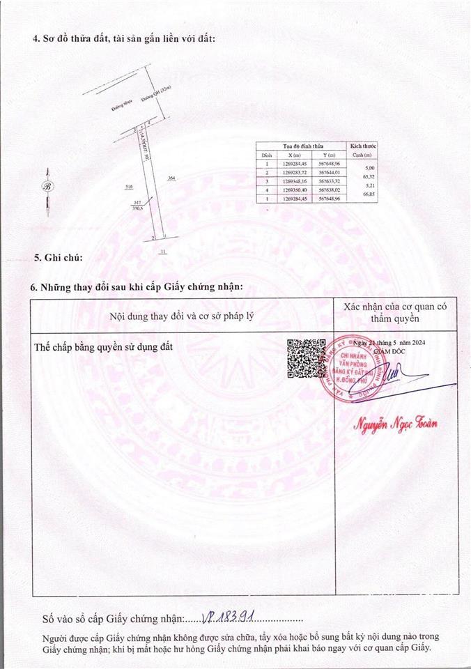 Bán đất ngay dt741, kế bên kcn bắc đồng phú, 330m2 50m2 tc, 450tr shr