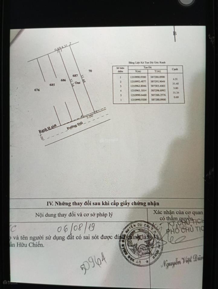 Chính chủ cần bán đất xã tân phú trung, củ chi, hcm. 157 m2, 3,6 tỷ..