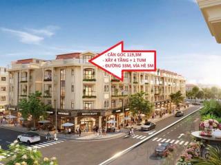 Kinh doanh đắc địa nhất thường tín, shop căn góc mặt phố lý tử tấn 33m + hè 5m. 117.6m2 = 25,9 tỷ