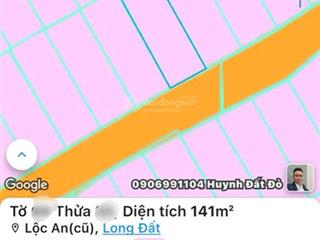 Bán lô đất 141m² full thổ cư tại xã phước hải (lộc an cũ)  giá 2.5 tỷ, hỗ trợ sang tên shr